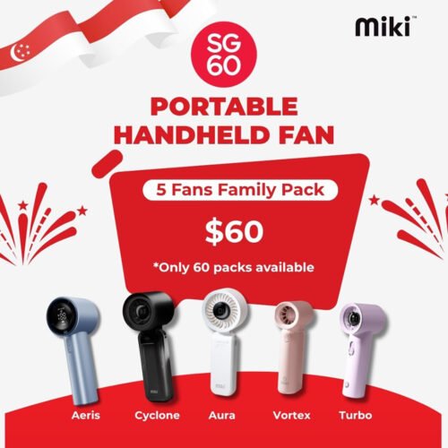 SG60 Promotion: Family Fan Pack (5 Fans)